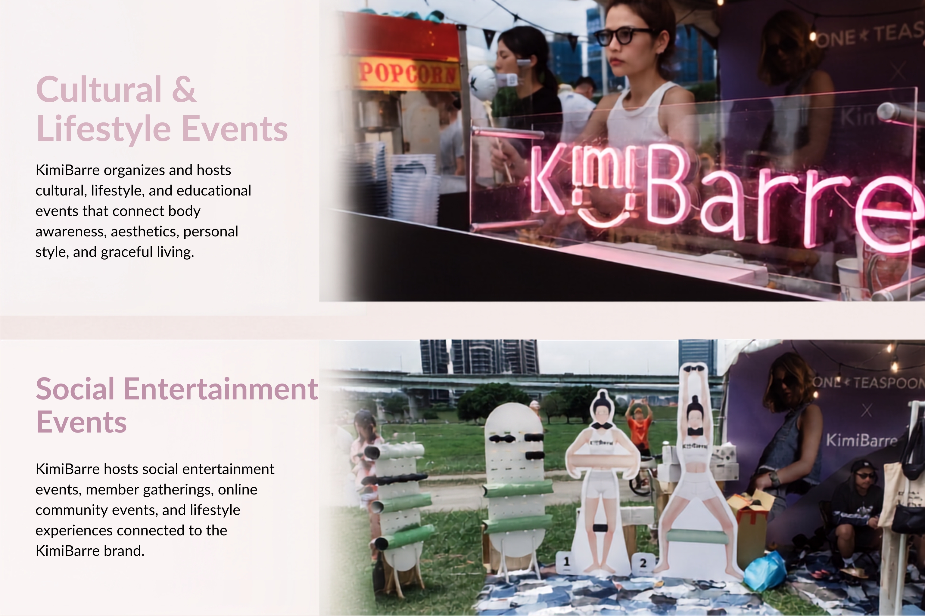 KimiBarre Social Entertainment Events